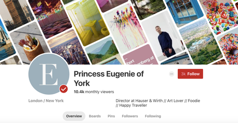 Illustration for article titled Let's Take a Moment to Look at Princess Eugenie's PinterestÂ